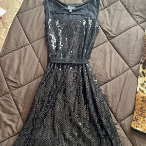 Black sequence dress size small